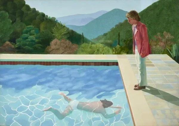 portraitofanartistpoolwithtwofigures1971